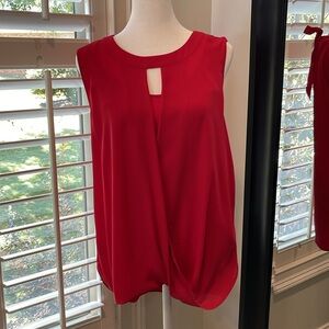 Red, Sleeveless Tank